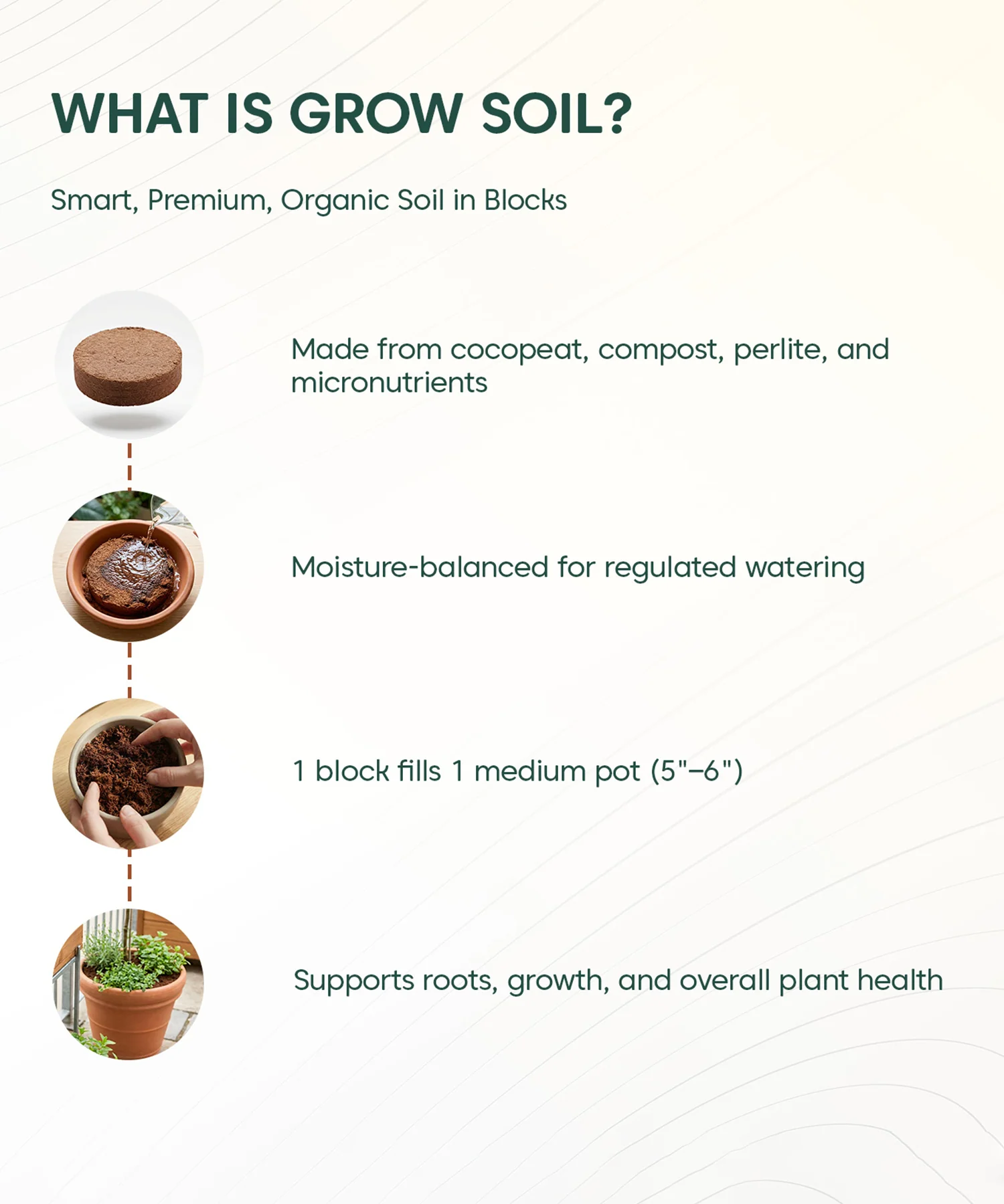 Compressed Potting Mix (115 GMS) – All-in-One Nutrient Rich Soil - Image 3