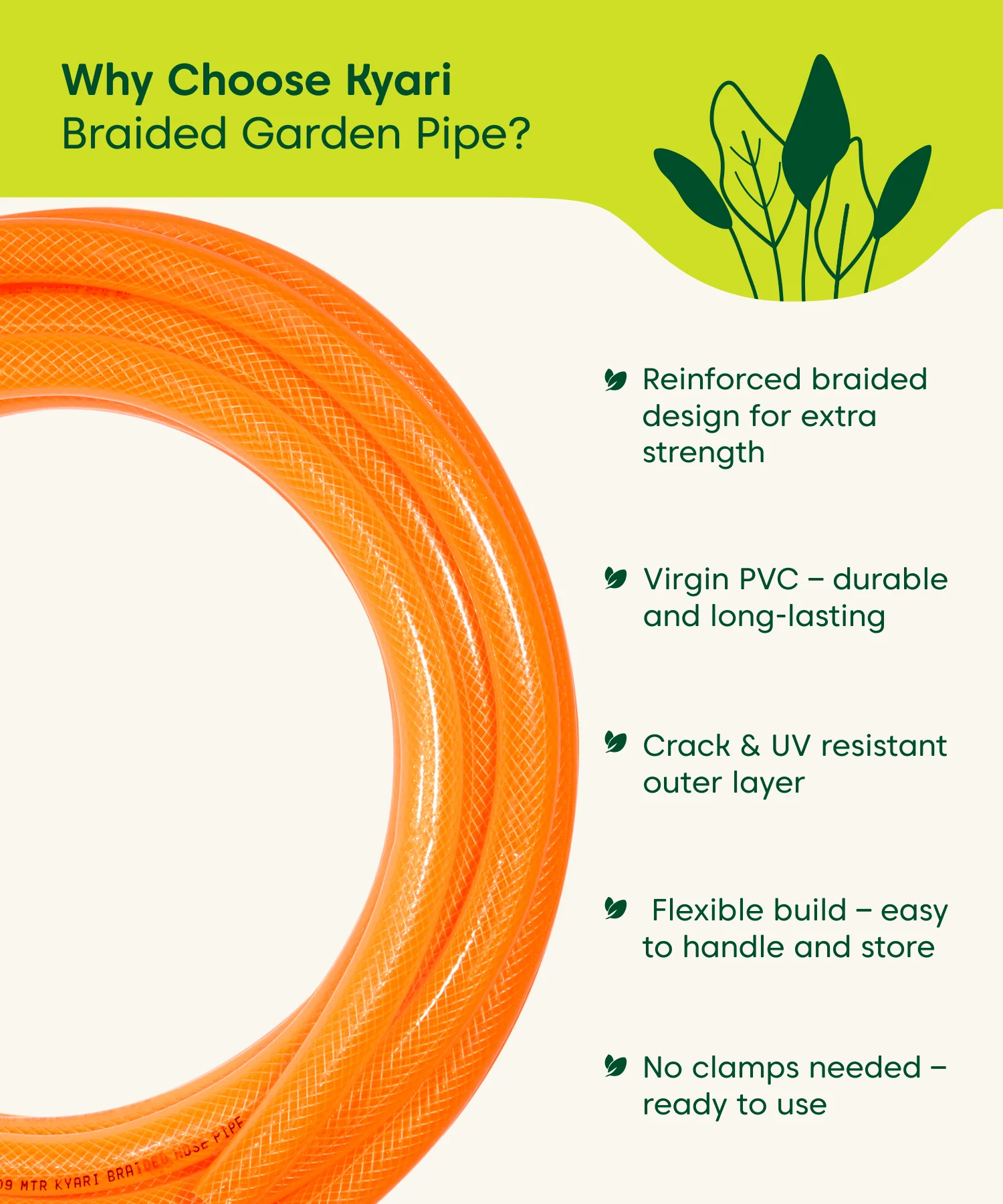 Kyari Braided Pipe with Nozzle and Clamp - Image 14