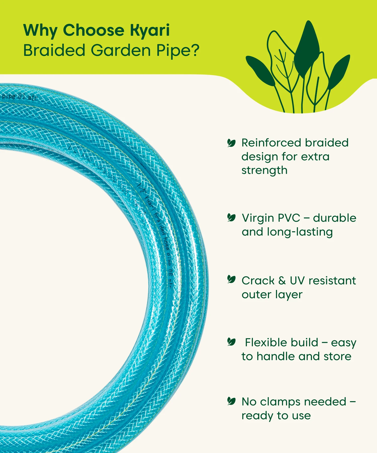 Kyari Braided Pipe with Nozzle and Clamp - Image 8