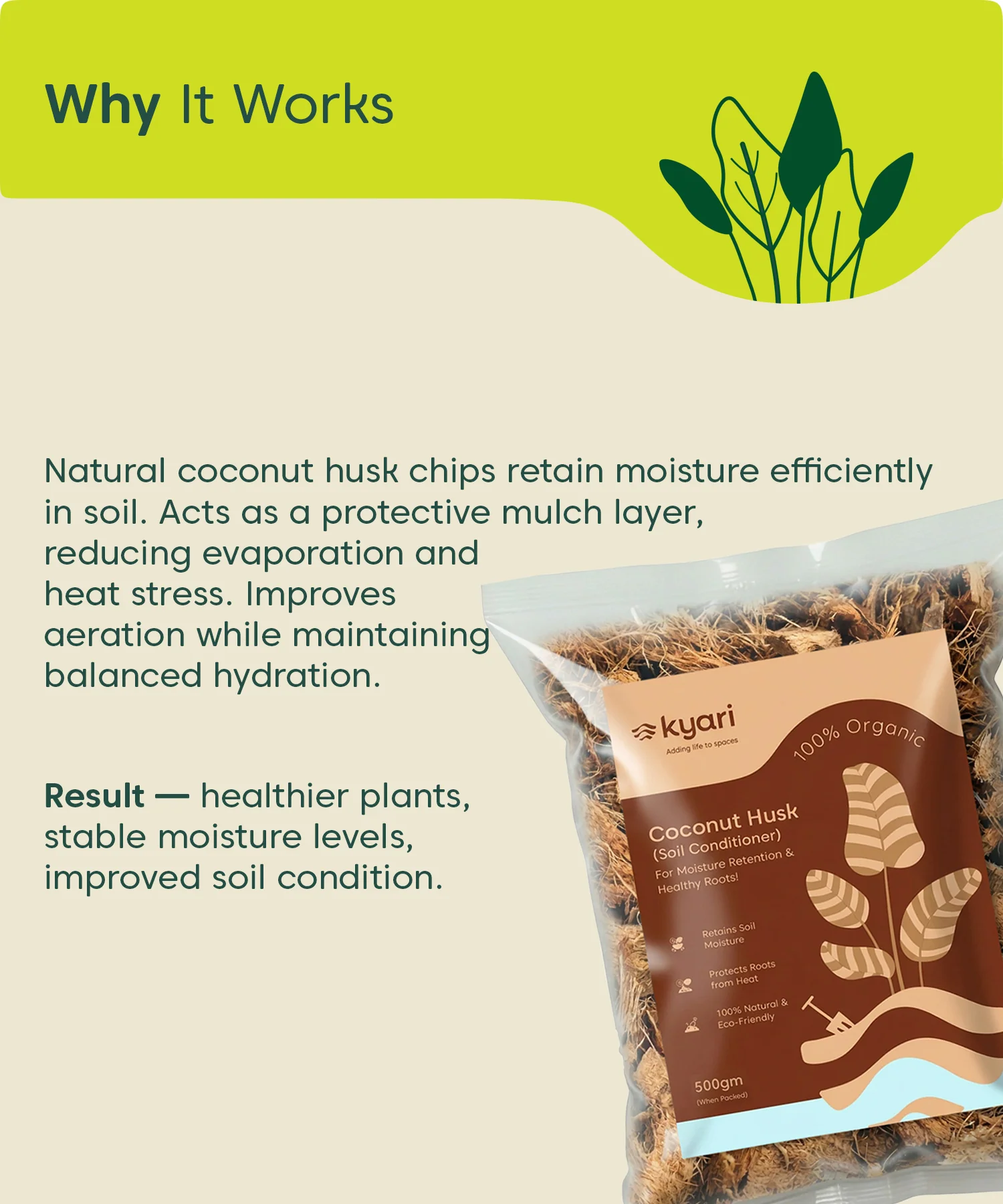 Kyari coconut Husk Chip 500 gram - Image 5