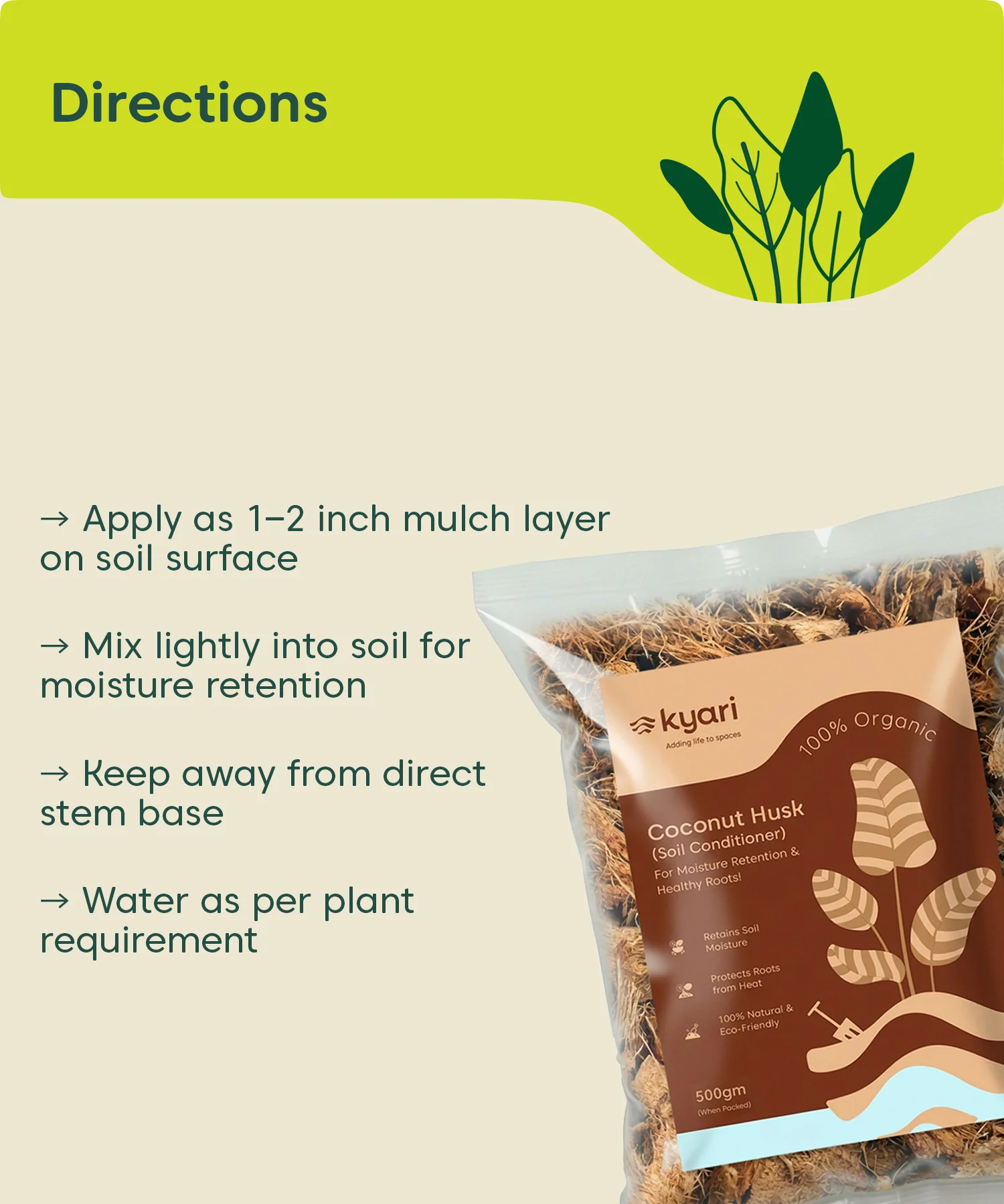 Kyari coconut Husk Chip 500 gram - Image 7