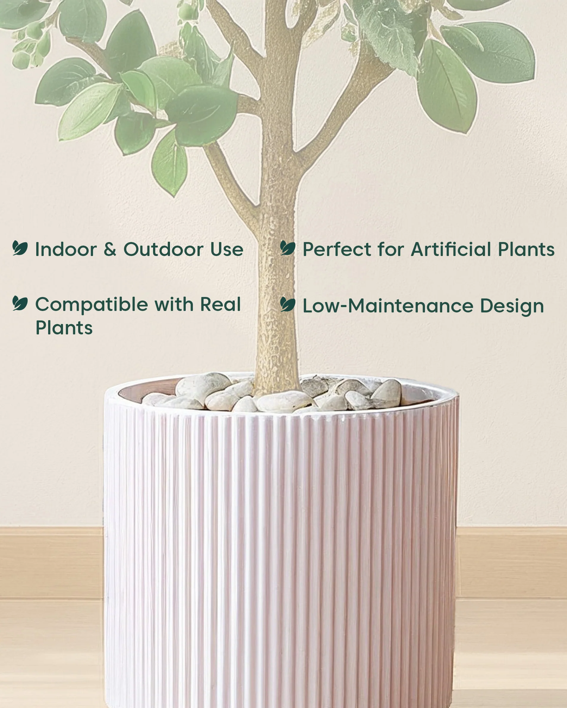 Manhattan Bloom Fiberglass Planter - Image 18