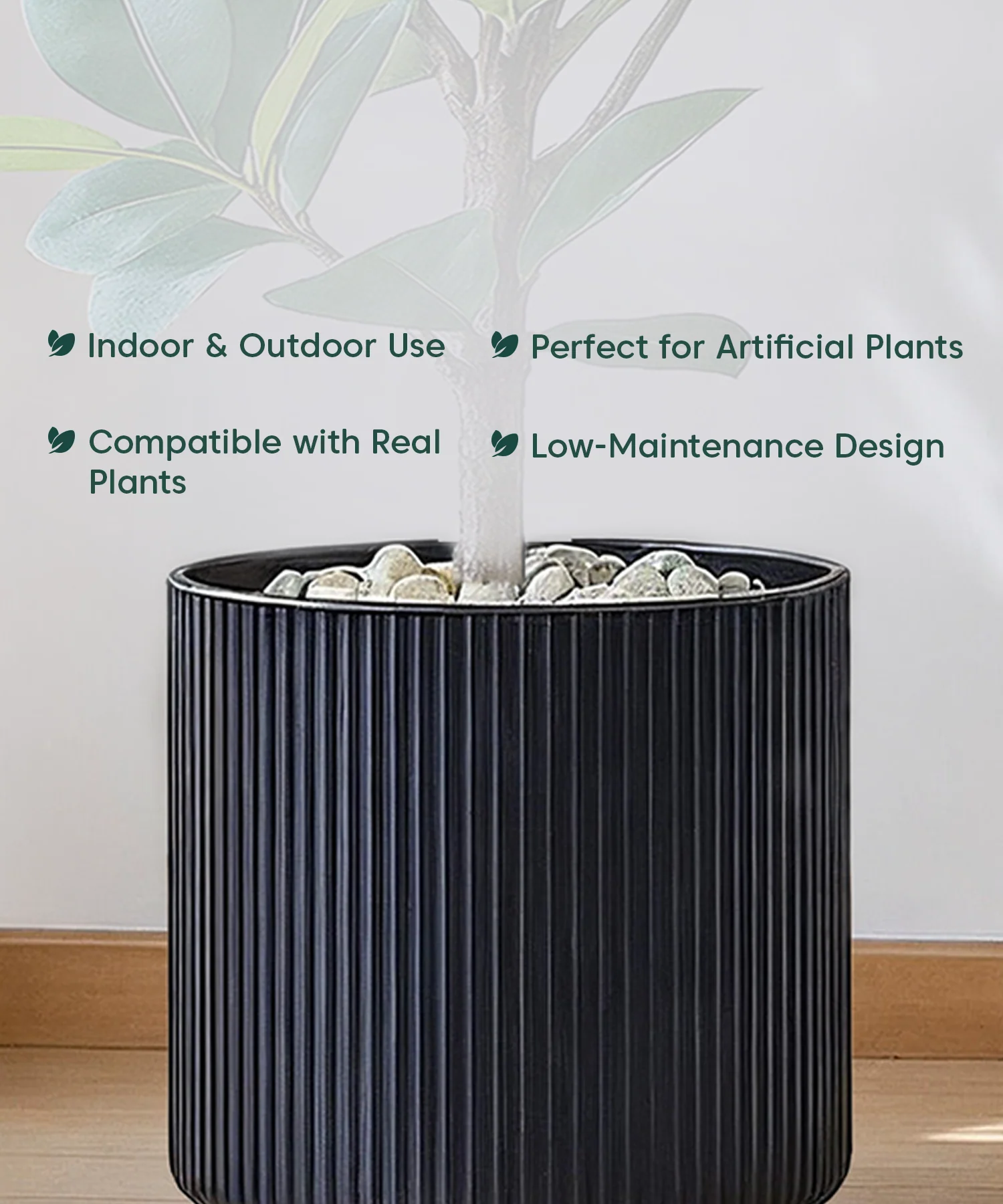 Manhattan Bloom Fiberglass Planter - Image 23