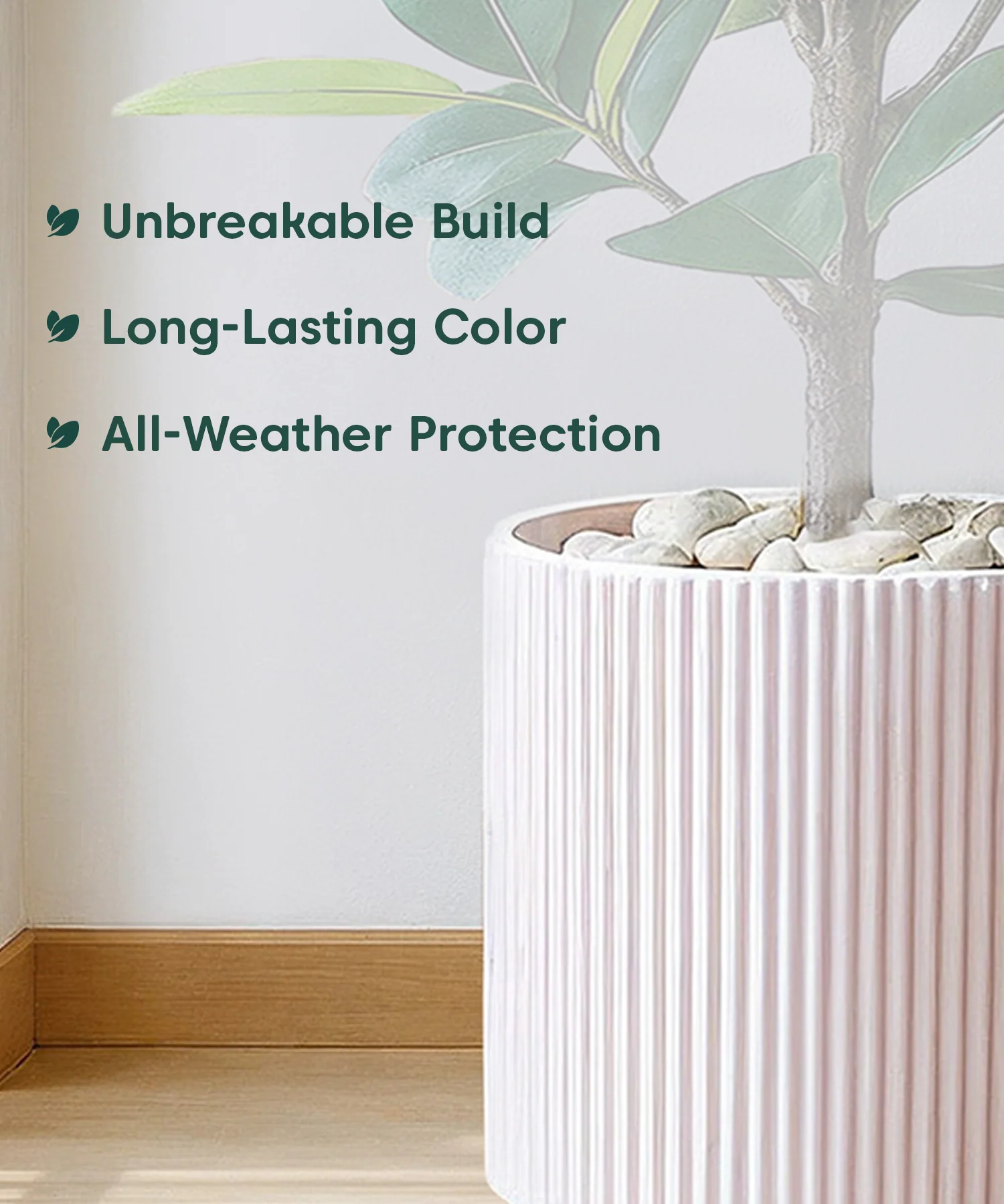 Manhattan Bloom Fiberglass Planter - Image 28