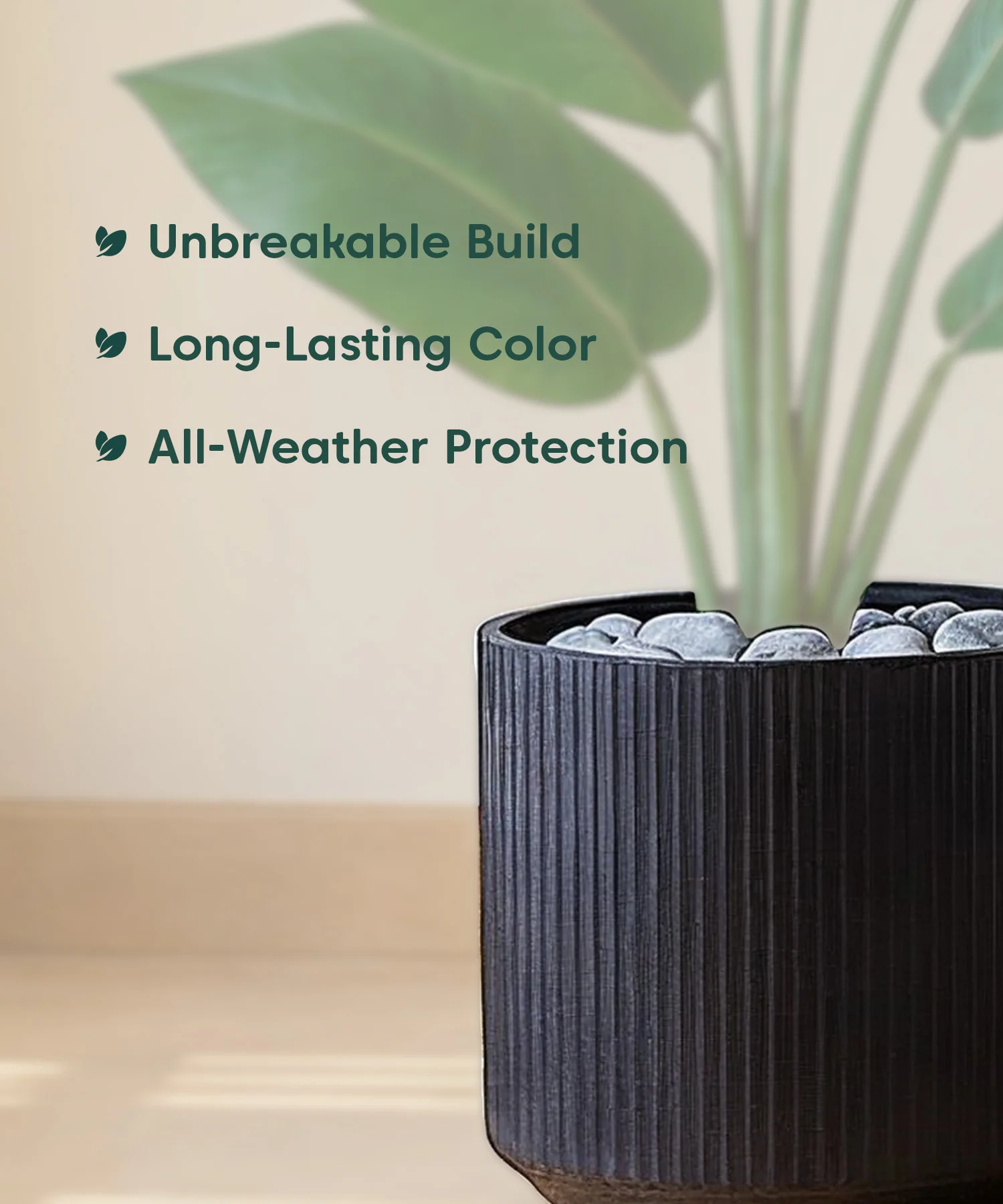 Manhattan Bloom Fiberglass Planter - Image 4