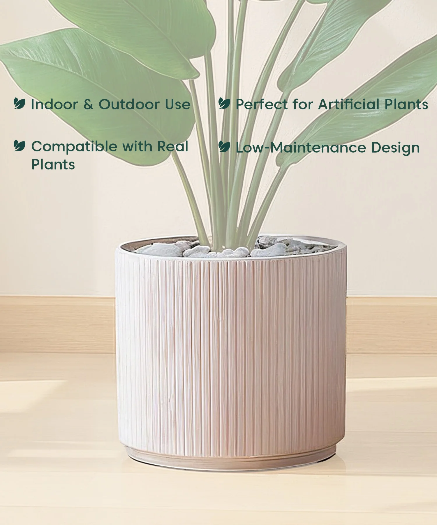 Manhattan Bloom Fiberglass Planter - Image 8