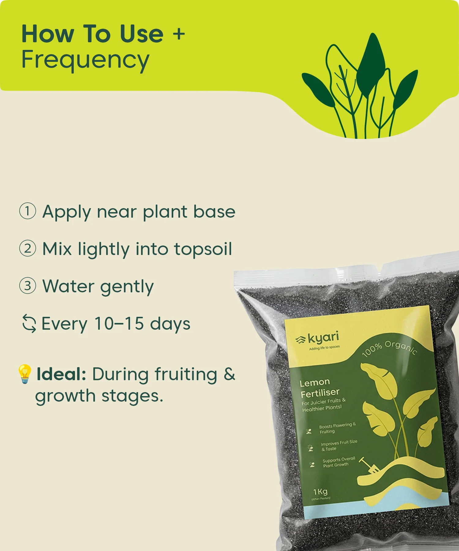Kyari Lemon Fertiliser 1 kg - Image 6