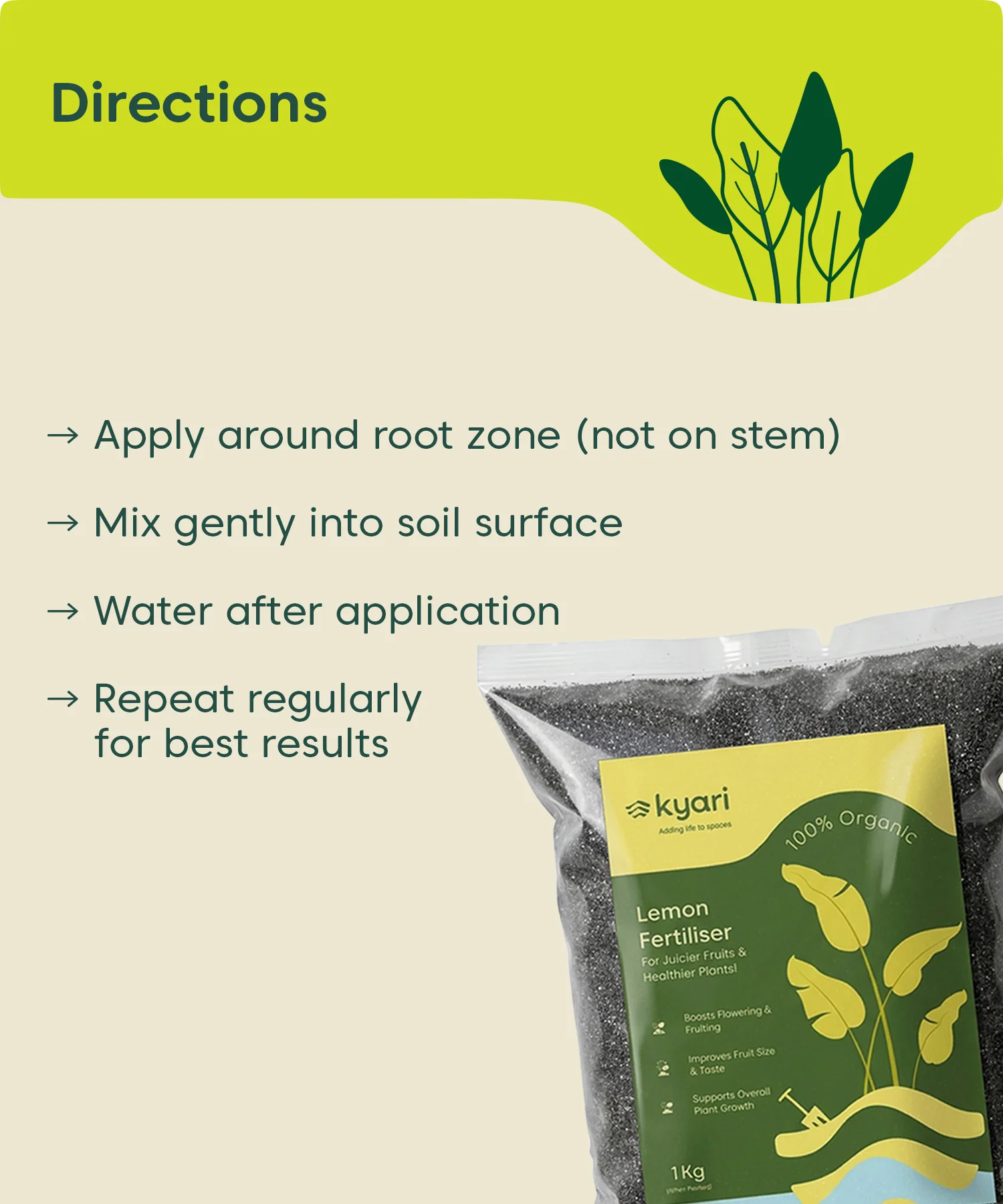 Kyari Lemon Fertiliser 1 kg - Image 7