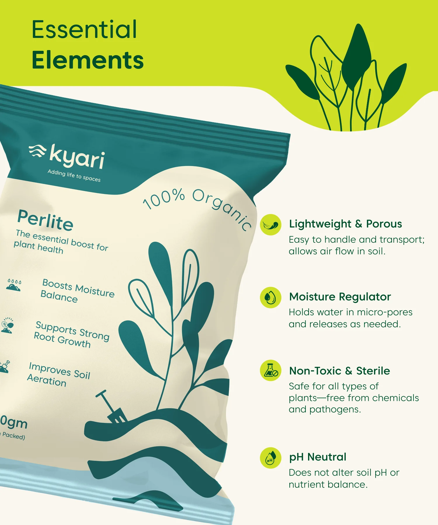 Kyari Perlite 250 gm Plant Food - Image 2