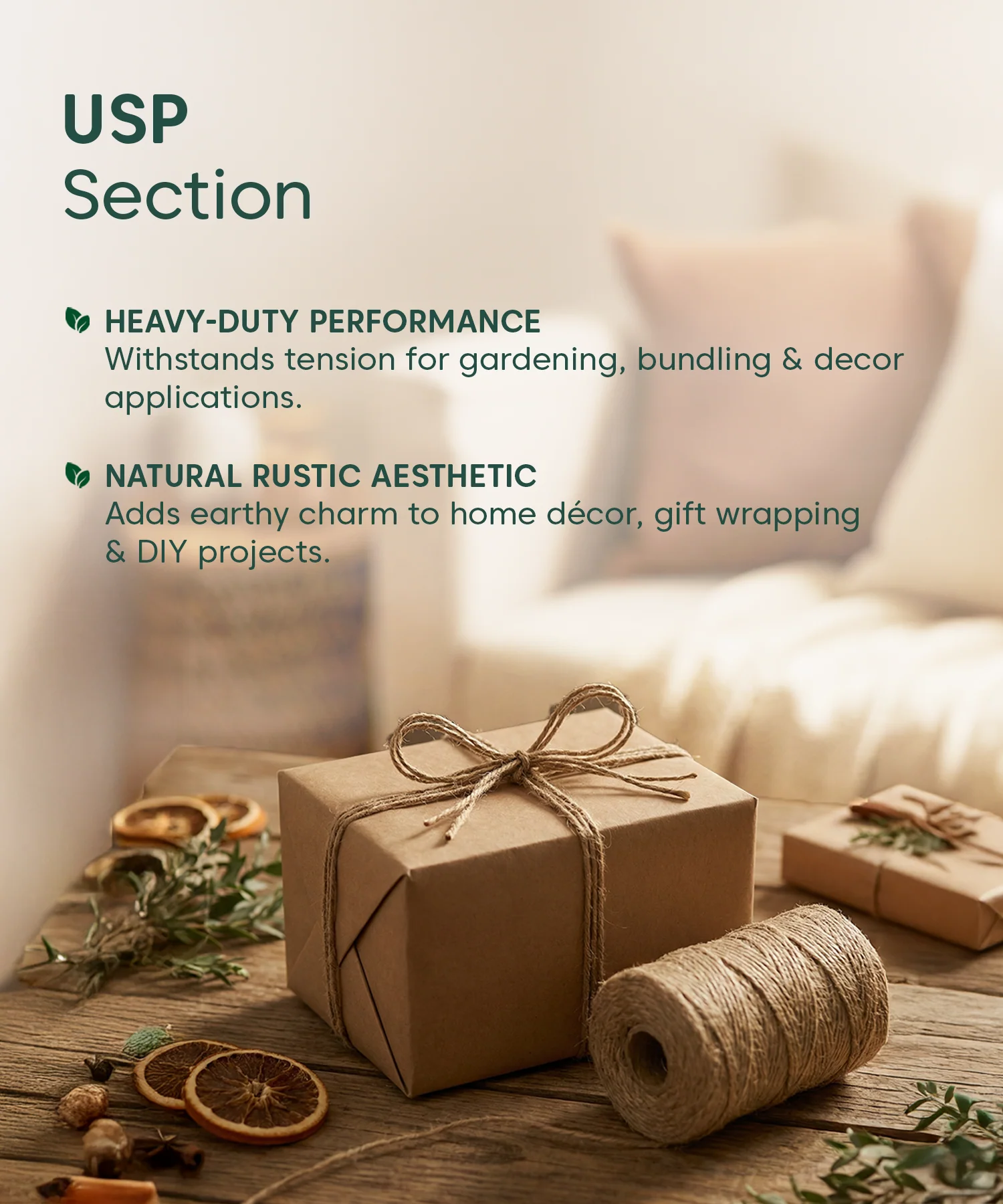 Natural Jute Decor Rope - Image 4