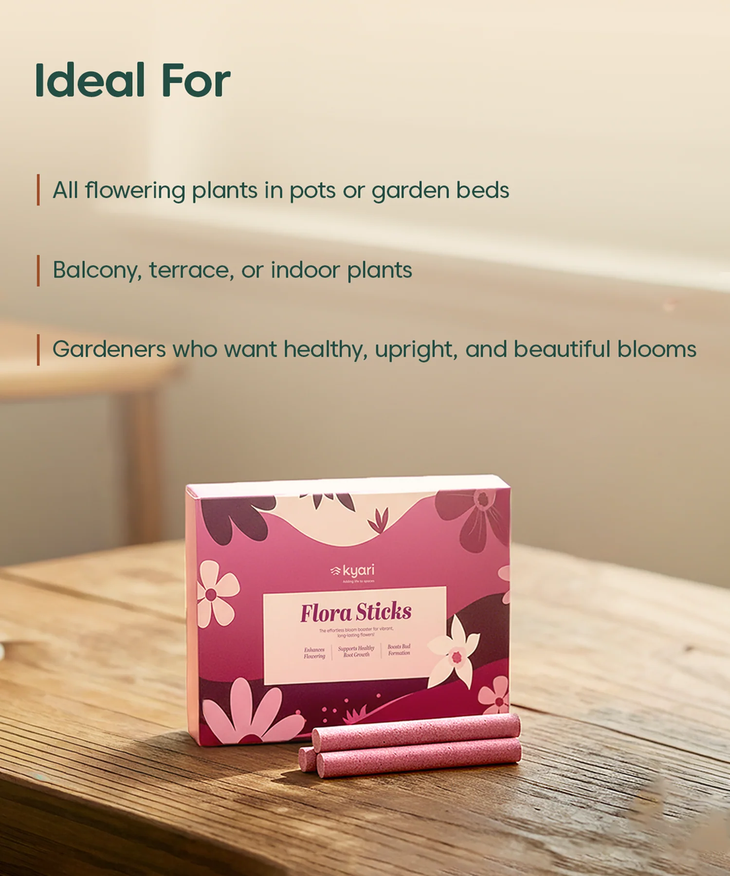 Flora Fertilizer Sticks for Flowering Plants (Pack of 35) – Bloom Booster - Image 6