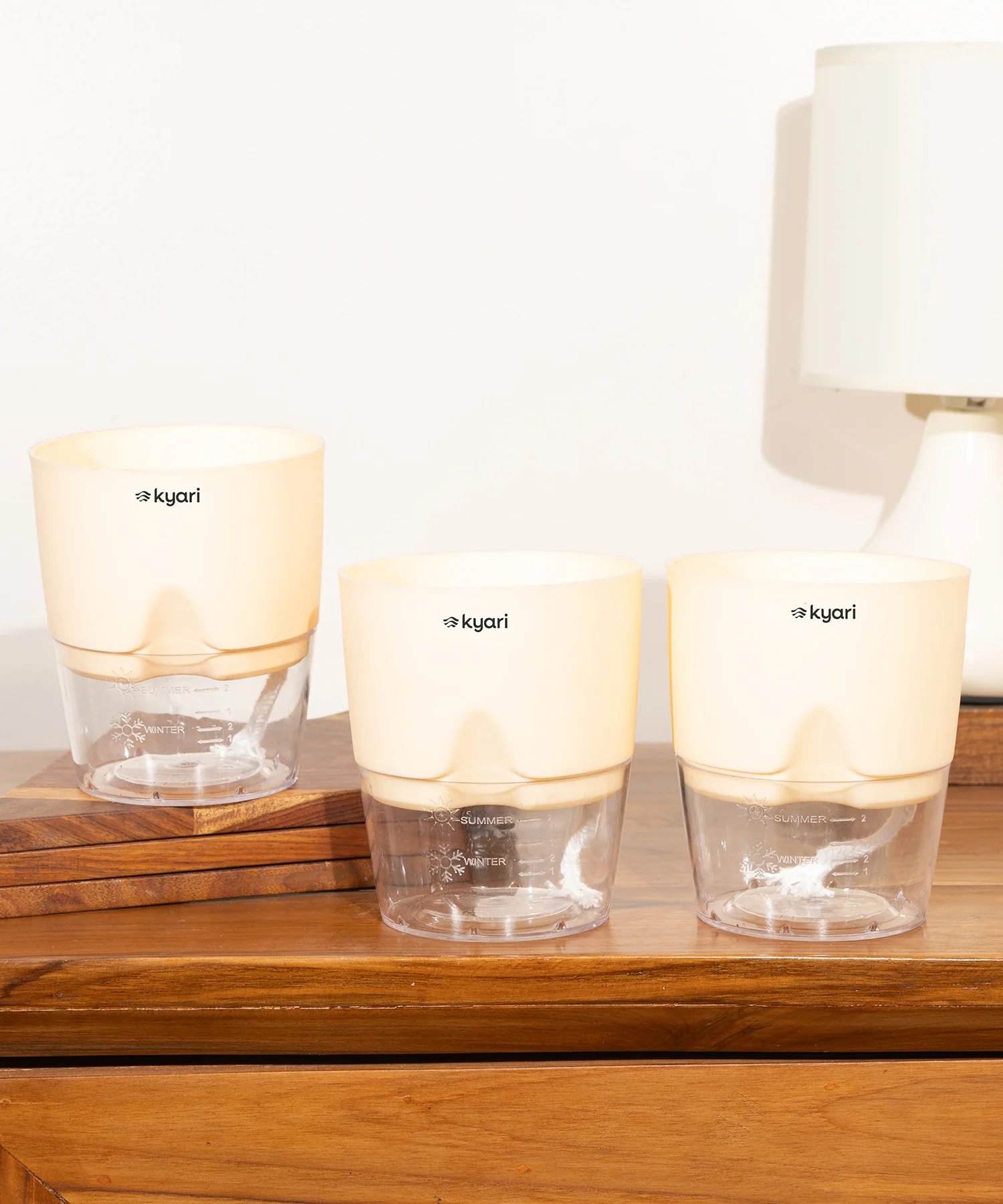 Kyari Poetic Pot Combo of 3 Cream